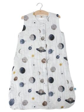 NWT Little Unicorn Baby Cotton Muslin Sleep Bag Space Planetary Print 6-12 Mos